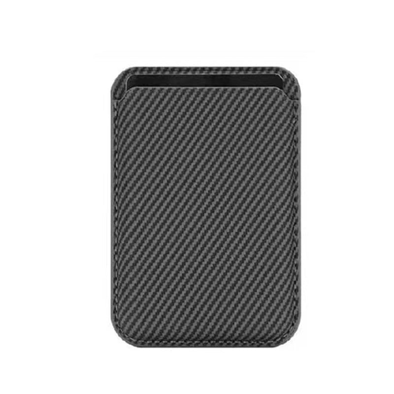 Elite iPhone Carbon Fiber MagSafe Wallet, Strong Magnetic Card Holder with Slim Storage Pocket, Anti-Fingerprint Lightweight Design
