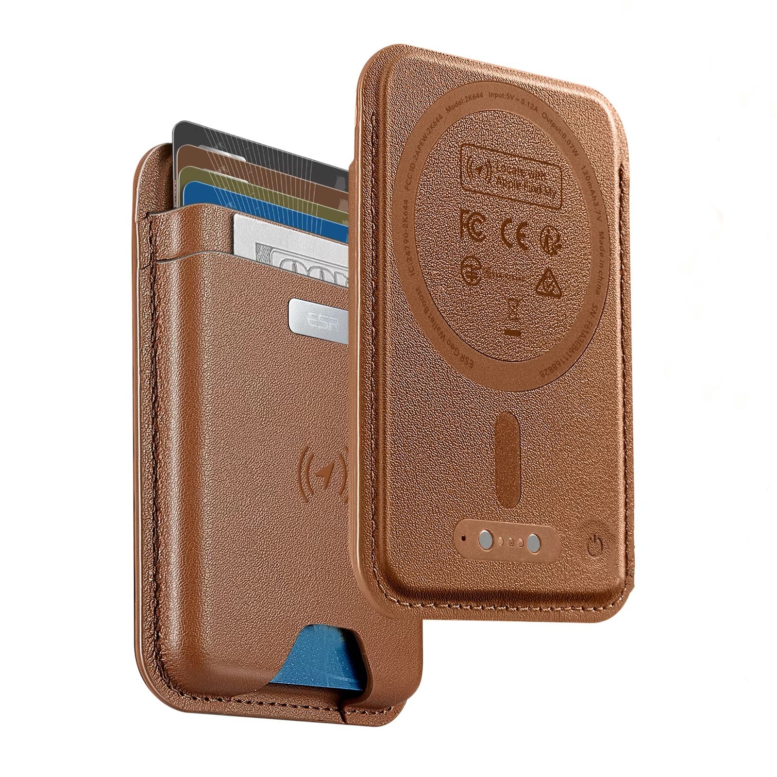 Elite iPhone MagSafe Wallet with Find My Tracking, Strong Magnetic Card Holder with Secure Storage & Slim Vegan Leather Design