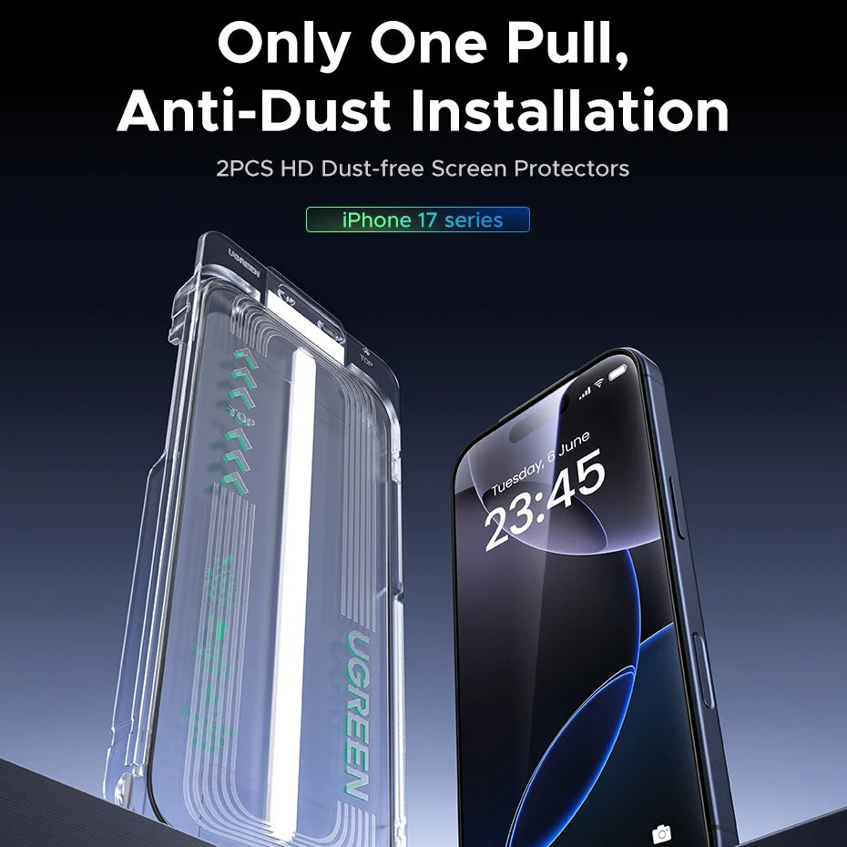 Elite iPhone Privacy Screen Protector – Anti-Spy Tempered Glass with Clear Display Visibility, Fingerprint Resistance, Scratch Defense & Shatter-Protective Front Film