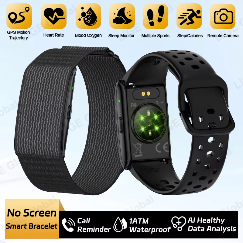 High-Quality GPS Fitness Smart Bracelet with 24h Health Tracking, Heart Rate & Blood Oxygen Monitor, Sleep Analysis, Activity & Call Alerts