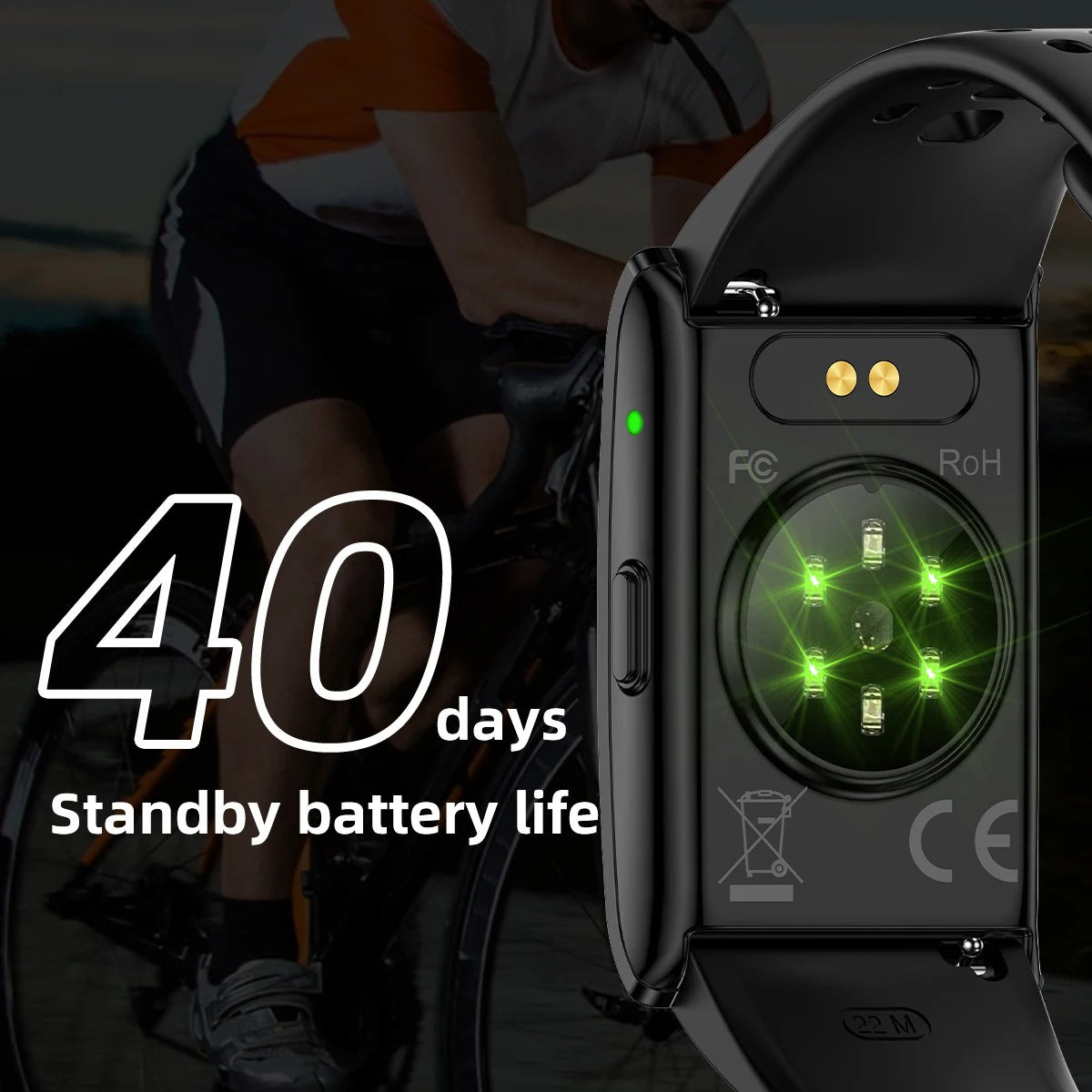 High-Quality GPS Fitness Smart Bracelet with 24h Health Tracking, Heart Rate & Blood Oxygen Monitor, Sleep Analysis, Activity & Call Alerts