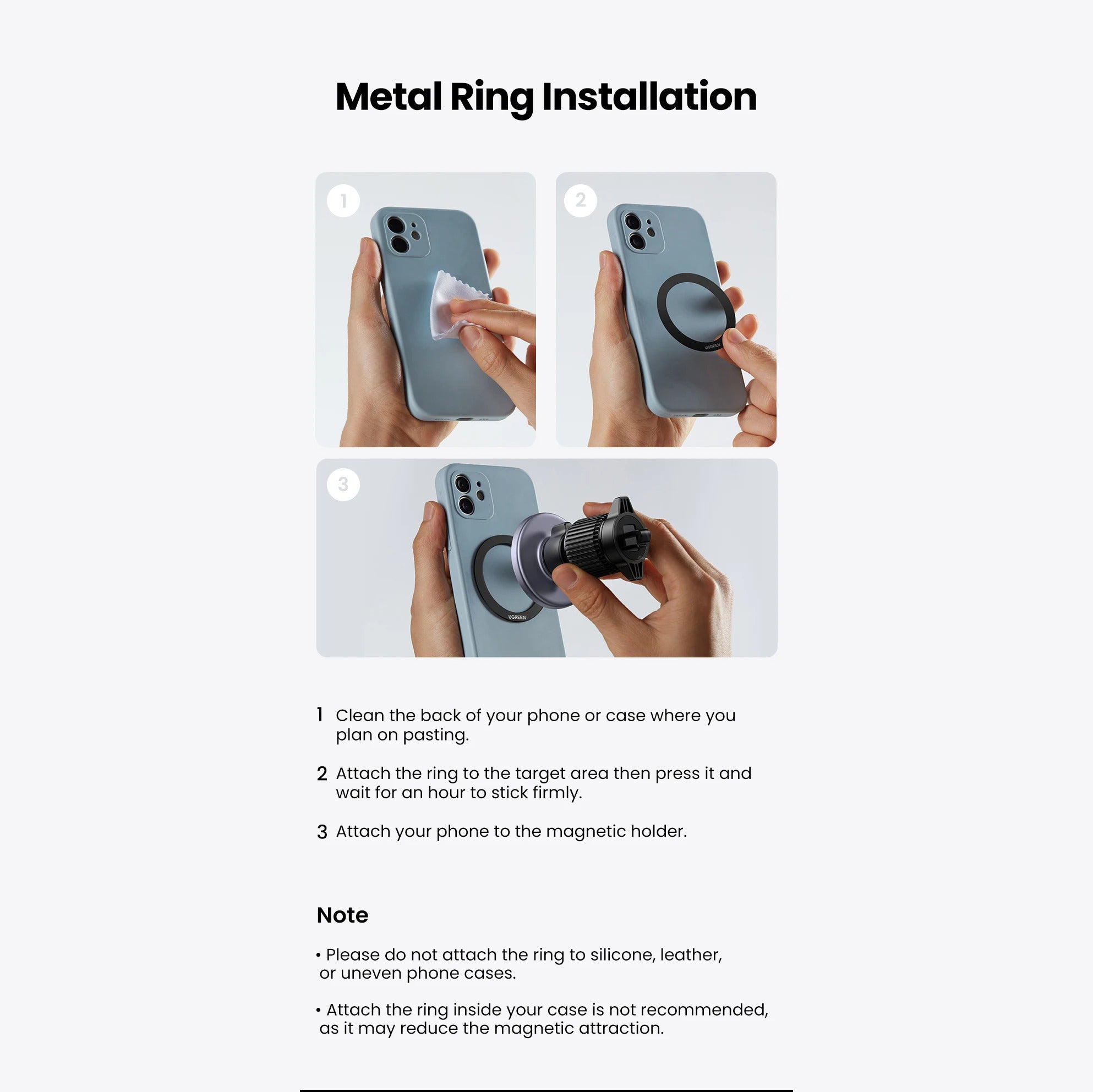 High-Quality MagSafe Magnetic Car Phone Holder, Air Vent Mount with Strong Magnet Grip, Universal Phone Stand for Secure Driving