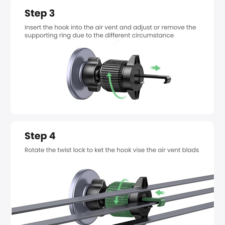High-Quality MagSafe Magnetic Car Phone Holder, Air Vent Mount with Strong Magnet Grip, Universal Phone Stand for Secure Driving