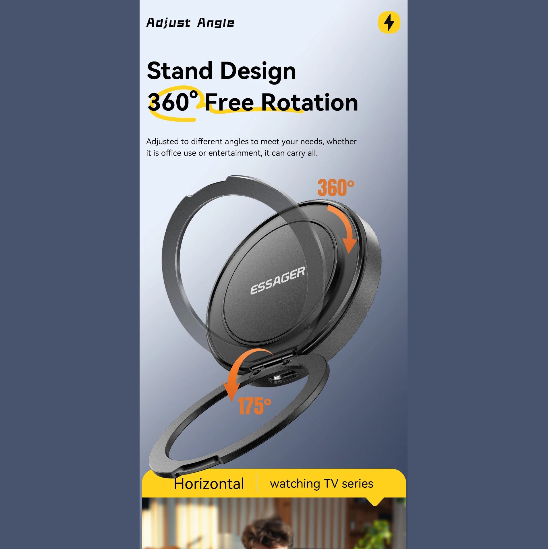 High-Quality Magnetic Wireless Charger Dock with 15W Fast Charging, Stable Stand Design & USB-C Power Input