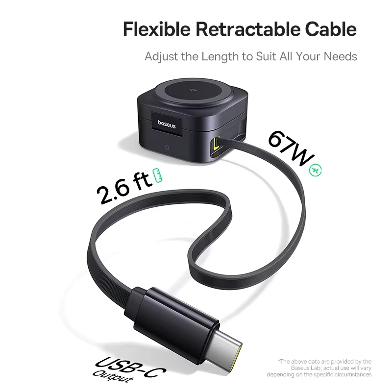 High-Quality Qi2 Magnetic Wireless Charging Station with 67W USB-C Power Delivery, Dual Device Fast Charging Dock