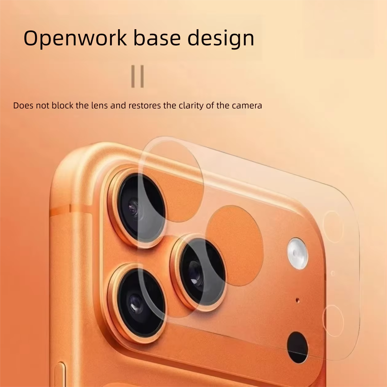 High-Quality iPhone Camera Lens Film Protector, Ultra-Clear Glass Coverage with Scratch Resistance, Anti-Knock Protection & Smooth Touch Feel