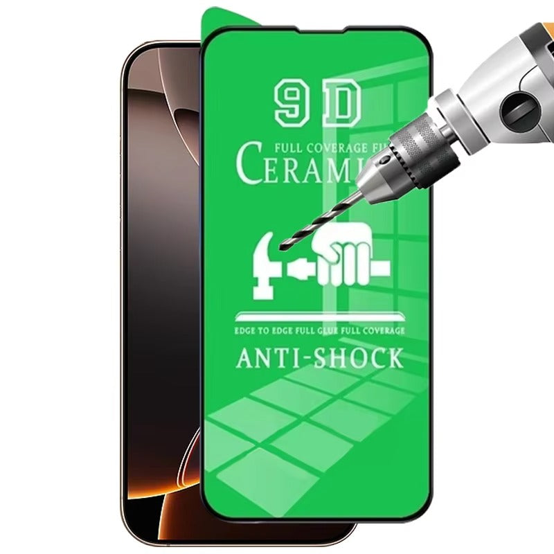 High-Quality iPhone Ceramic Screen Protector – Clear Protective Film with Smooth Touch Clarity, Anti-Fingerprint Surface, Scratch Resistance & Shatter Control