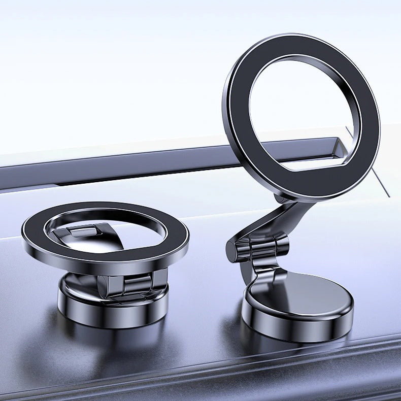 High-Quality iPhone MagSafe Magnetic Car Phone Holder, 360° Rotating Metal Mount with Strong Magnetic Grip for Dashboard Use