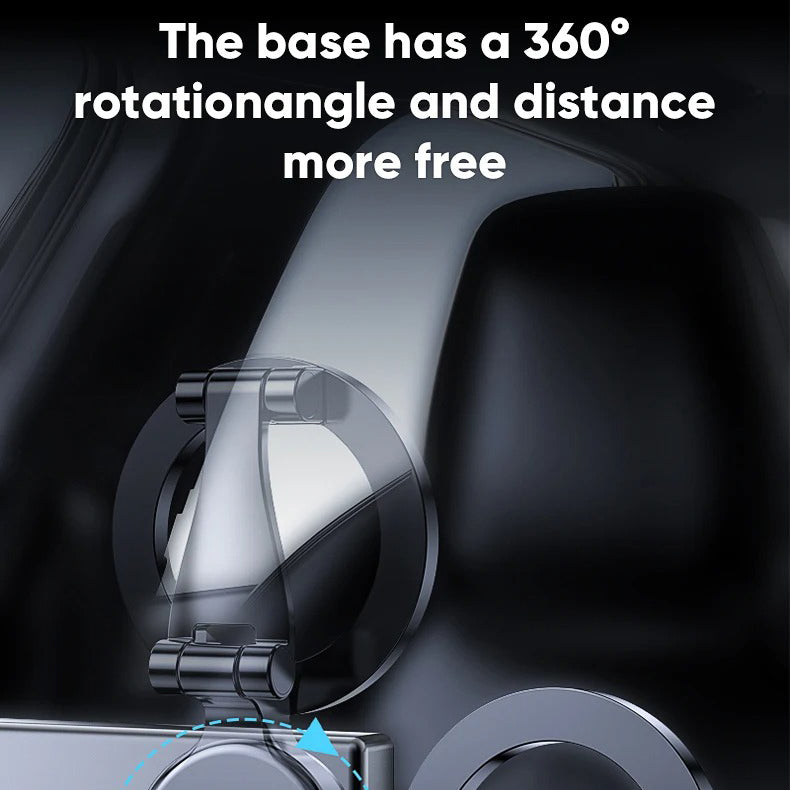 High-Quality iPhone MagSafe Magnetic Car Phone Holder, 360° Rotating Metal Mount with Strong Magnetic Grip for Dashboard Use