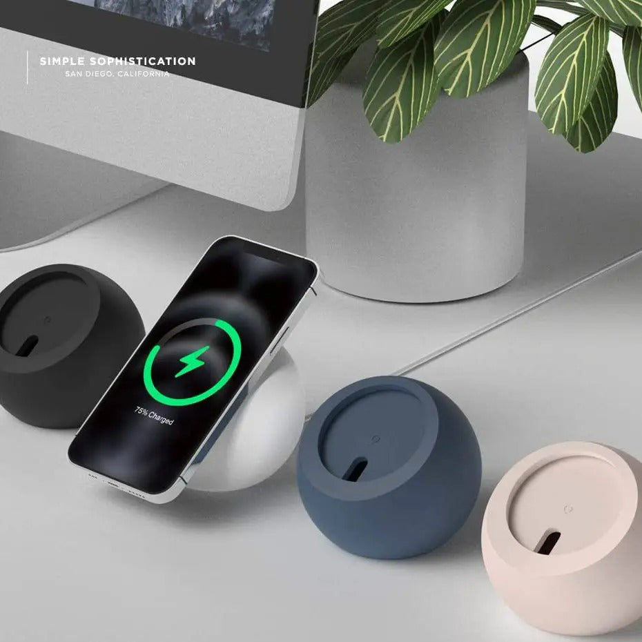 High-Quality iPhone MagSafe Silicone Desk Stand, Magnetic Desktop Base for Wireless Charging with Stable Non-Slip Holder Design