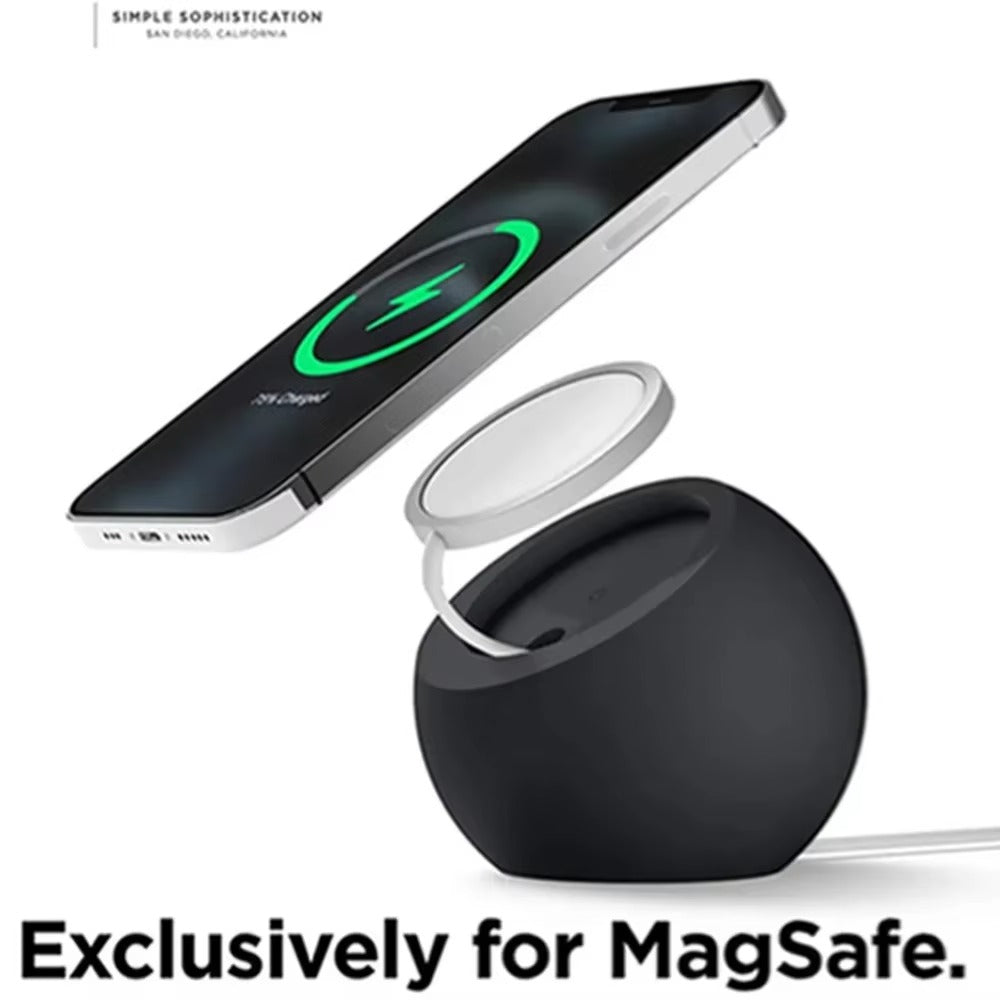 High-Quality iPhone MagSafe Silicone Desk Stand, Magnetic Desktop Base for Wireless Charging with Stable Non-Slip Holder Design