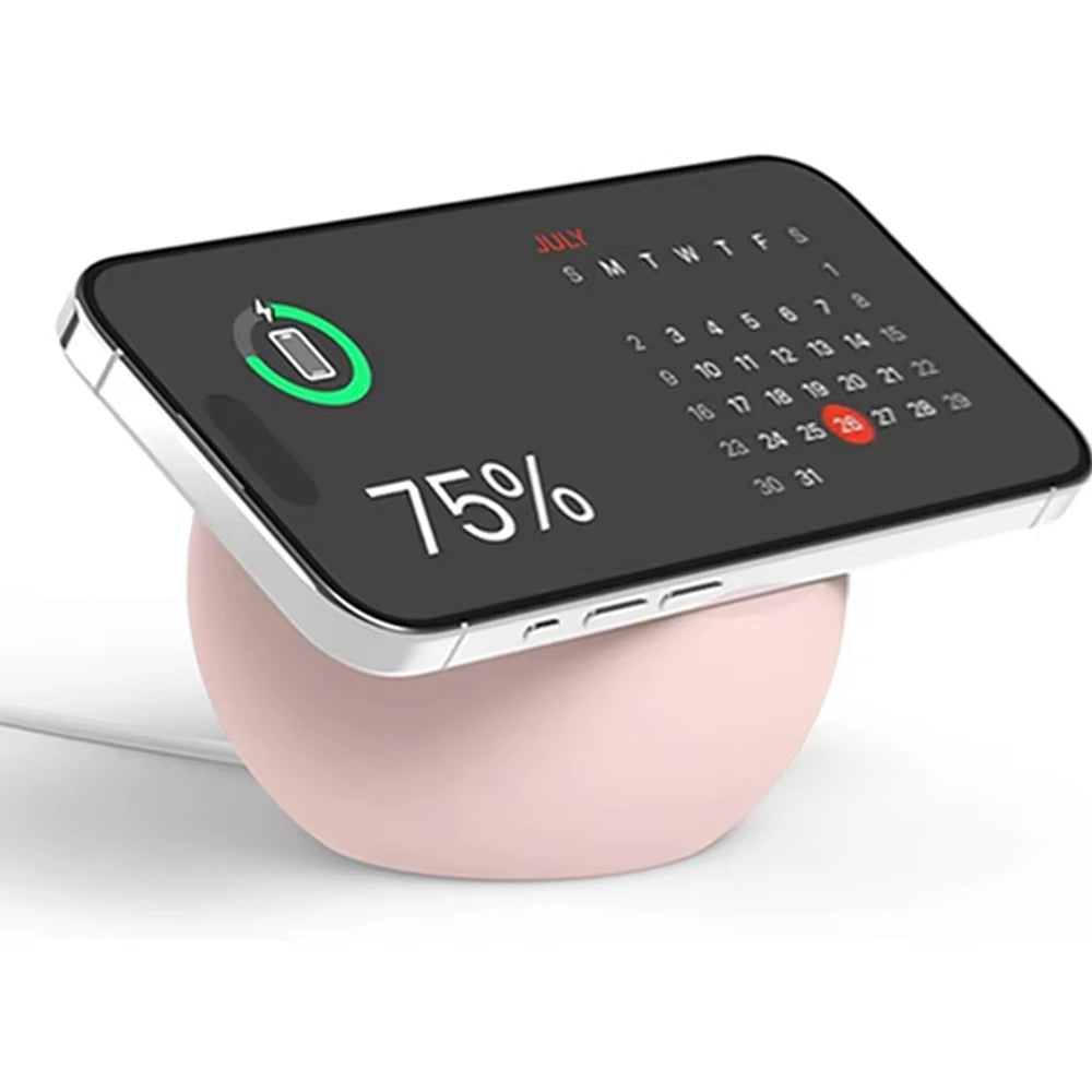 High-Quality iPhone MagSafe Silicone Desk Stand, Magnetic Desktop Base for Wireless Charging with Stable Non-Slip Holder Design