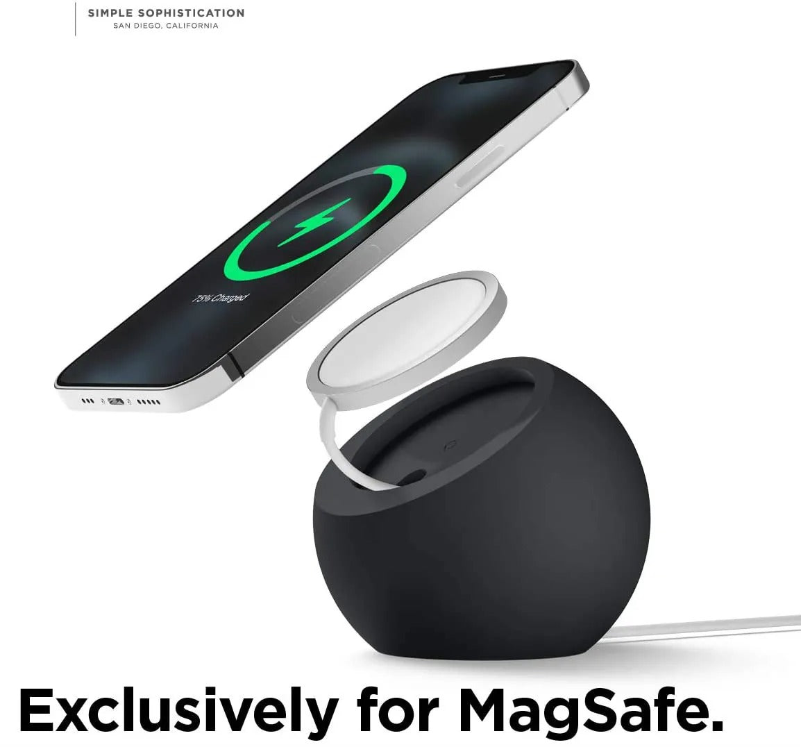 High-Quality iPhone MagSafe Silicone Desk Stand, Magnetic Desktop Base for Wireless Charging with Stable Non-Slip Holder Design