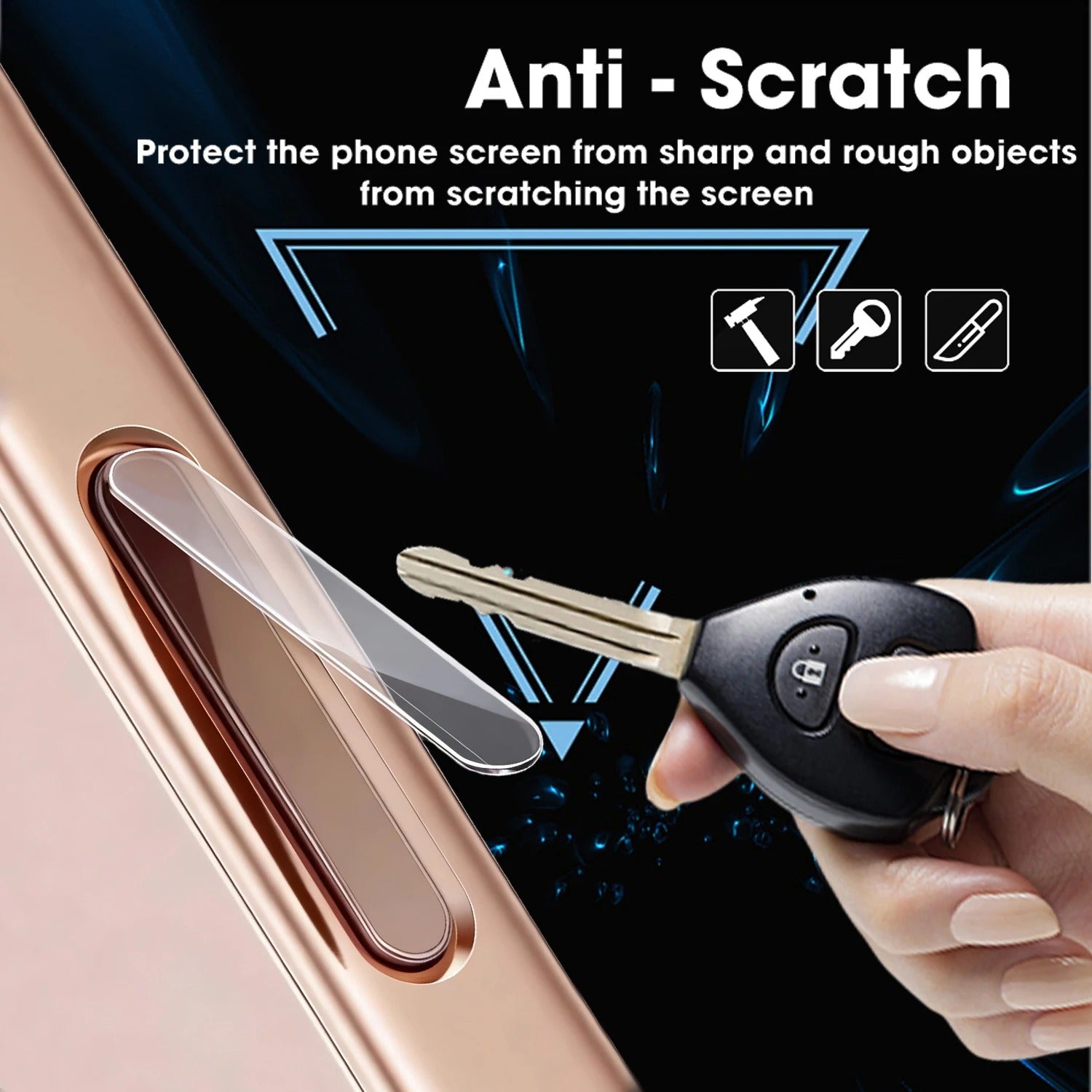 High-Quality iPhone Side Camera Control Button Protector, Transparent Tempered Glass Film with Scratch Resistance & Precision Fit
