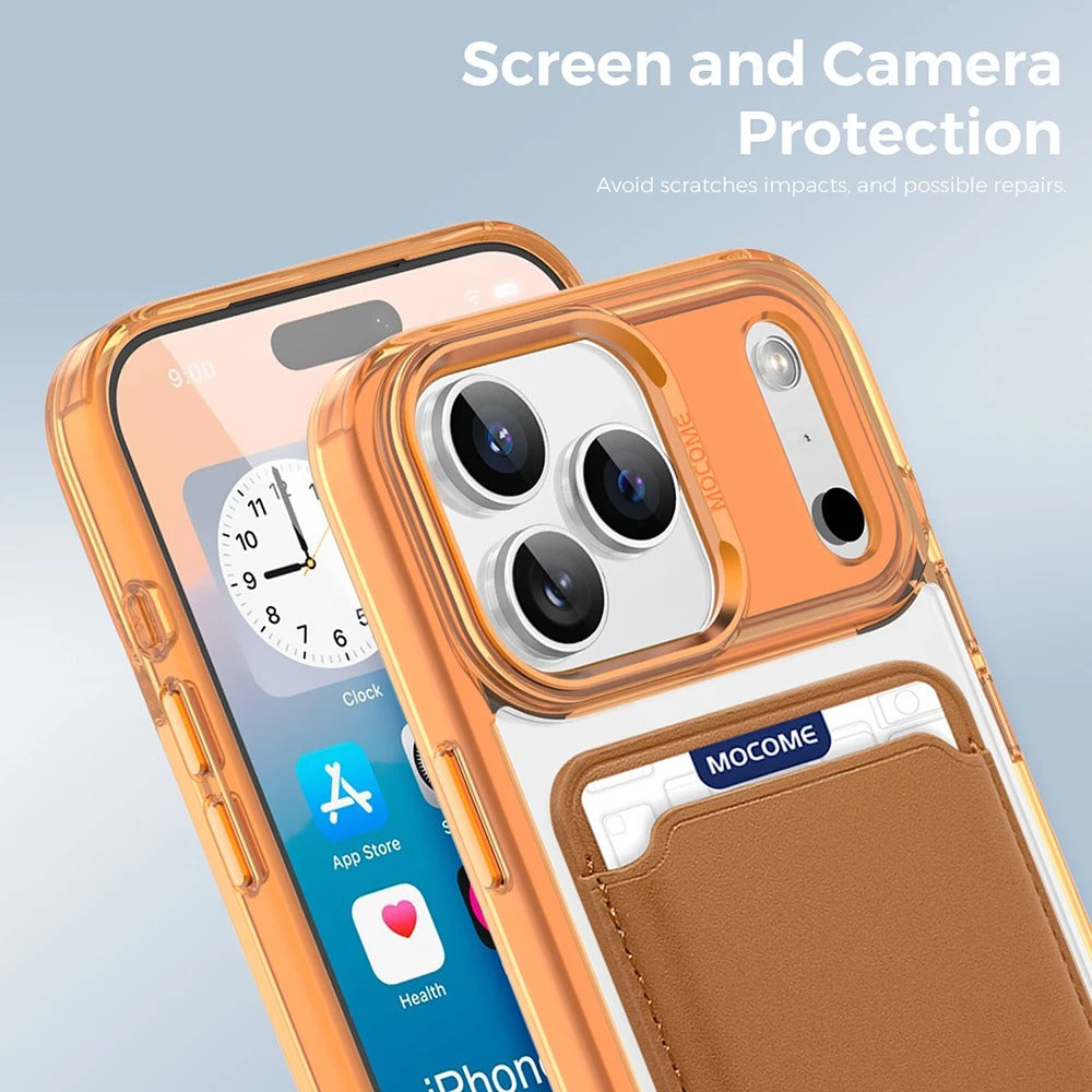 Impact-Ready iPhone Magnetic Case with Detachable Wallet, Shockproof TPU & PC Protective Cover, MagSafe-Compatible Card Holder Design