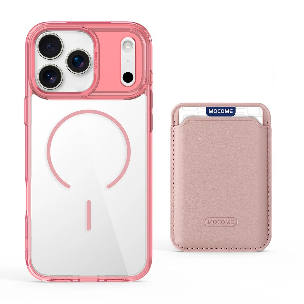 Impact-Ready iPhone Magnetic Case with Detachable Wallet, Shockproof TPU & PC Protective Cover, MagSafe-Compatible Card Holder Design