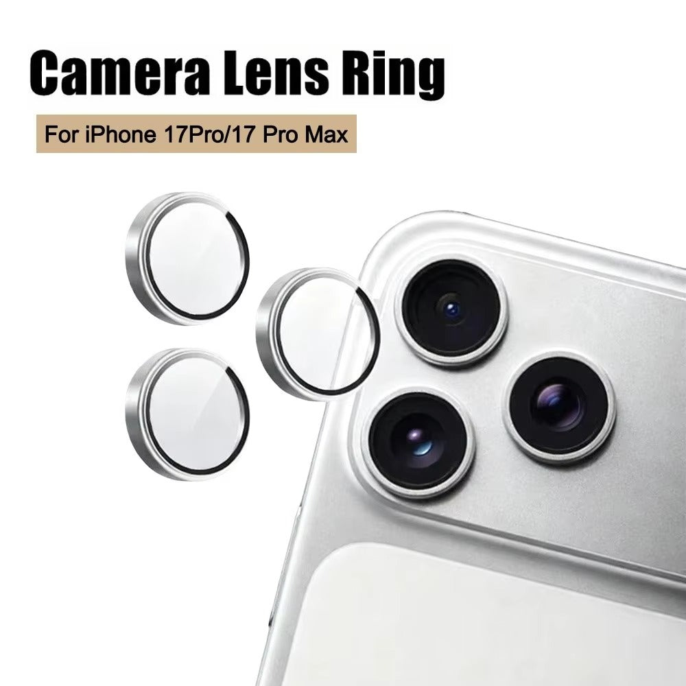 Impact-Ready iPhone Metal Ring Camera Lens Protector, Alloy Steel Tempered Glass with Full Coverage, Scratch Resistance & Shatter Protection