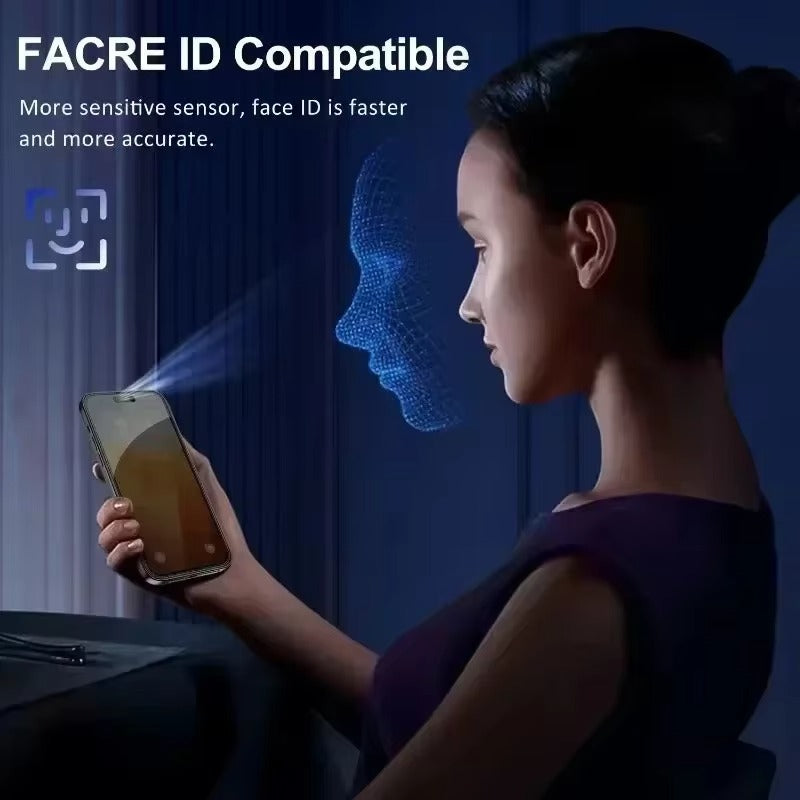 Impact-Ready iPhone Privacy Screen Protector – Full Cover Anti-Spy Tempered Glass with Fingerprint Resistance, Scratch Protection & Shatter-Resistant Display Shield