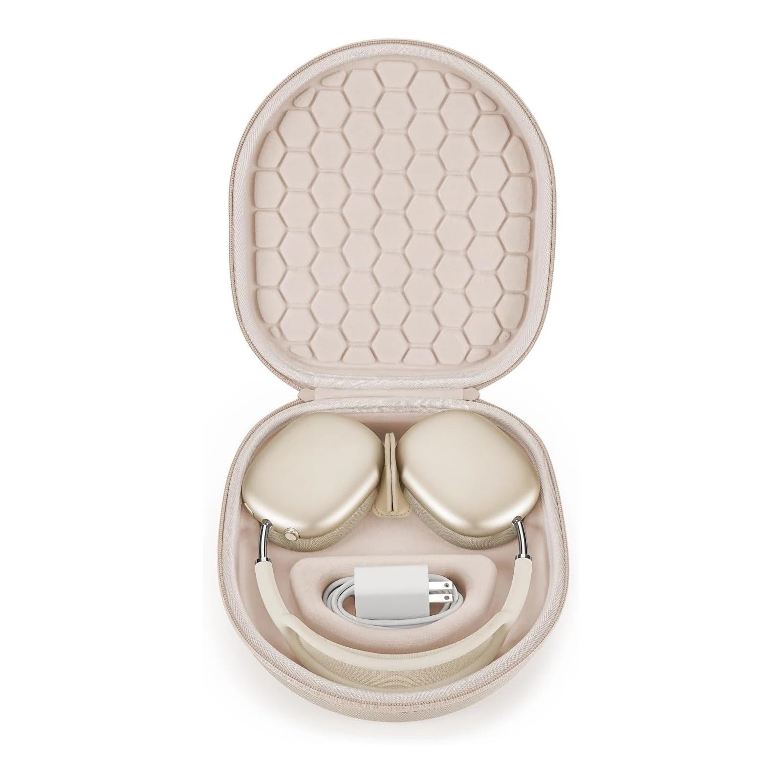 Luxury AirPods Max Premium Protective Travel Case with Smart Sleep Mode, EVA Hard Shell Carrying Bag for Safe Storage