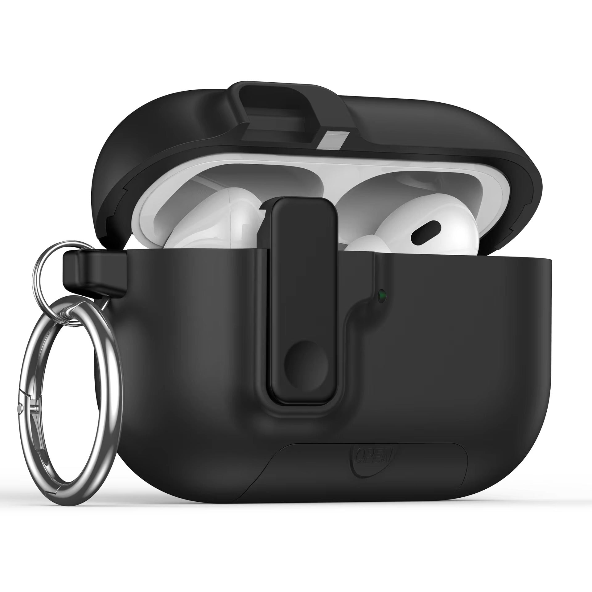 Luxury AirPods Pro 3 TPU Protective Case with Magnetic Auto-Lock, Built-In Phone Stand & Cleaner Kit – Full Coverage Shockproof Design