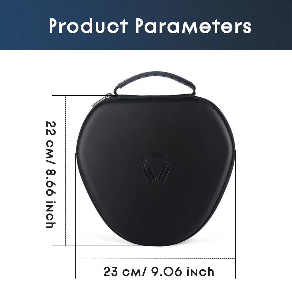 Luxury AirPods Protective Case Max Leather Smart Sleep, Premium Storage Bag with Full Coverage Protection for Headphones