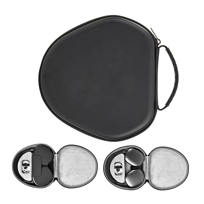 Luxury AirPods Protective Case Max Leather Smart Sleep, Premium Storage Bag with Full Coverage Protection for Headphones