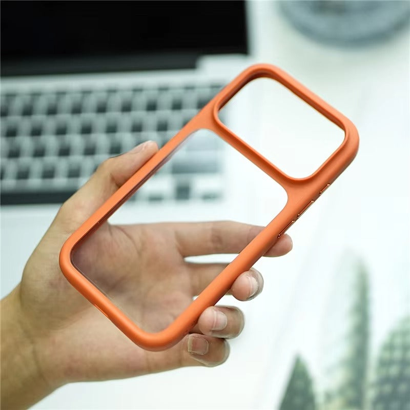 Luxury iPhone Case — MagSafe-Compatible Shockproof Matte Hard Cover with Camera Control Button, Translucent Frosted Anti-Fingerprint Non-Slip Design