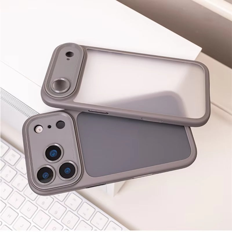Luxury iPhone Case — MagSafe-Compatible Shockproof Matte Hard Cover with Camera Control Button, Translucent Frosted Anti-Fingerprint Non-Slip Design
