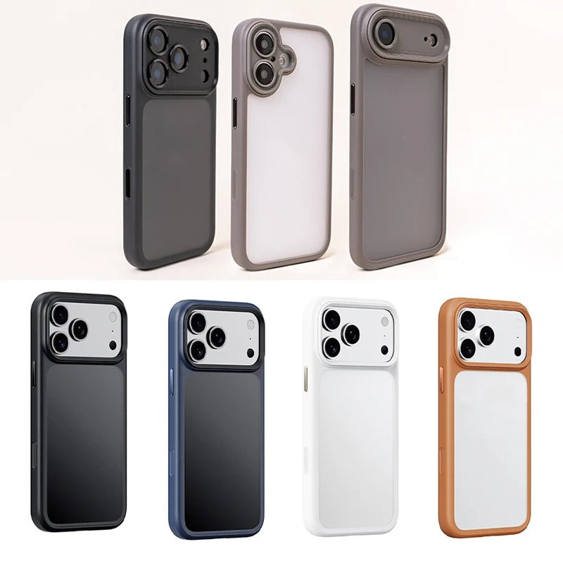 Luxury iPhone Case — MagSafe-Compatible Shockproof Matte Hard Cover with Camera Control Button, Translucent Frosted Anti-Fingerprint Non-Slip Design