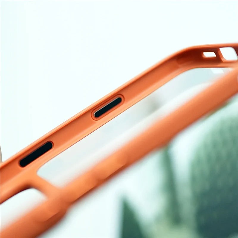 Luxury iPhone Case — MagSafe-Compatible Shockproof Matte Hard Cover with Camera Control Button, Translucent Frosted Anti-Fingerprint Non-Slip Design