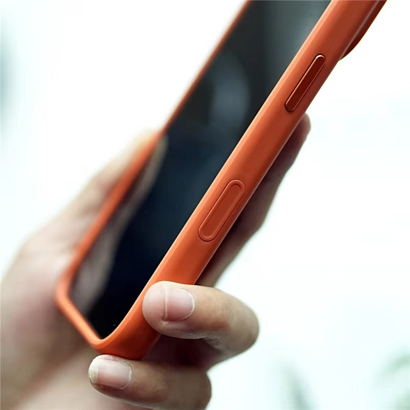 Luxury iPhone Case — MagSafe-Compatible Shockproof Matte Hard Cover with Camera Control Button, Translucent Frosted Anti-Fingerprint Non-Slip Design