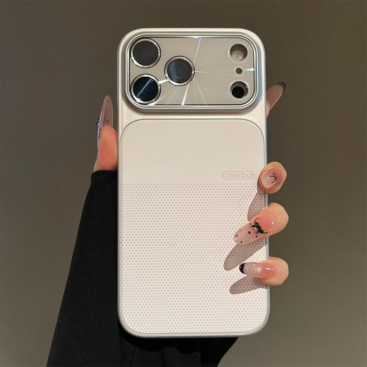 Luxury iPhone Case — MagSafe Big Window Half-Wrapped Hard PC Design, Shockproof, Anti-Fingerprint, Non-Slip, Lightweight Protective Cover