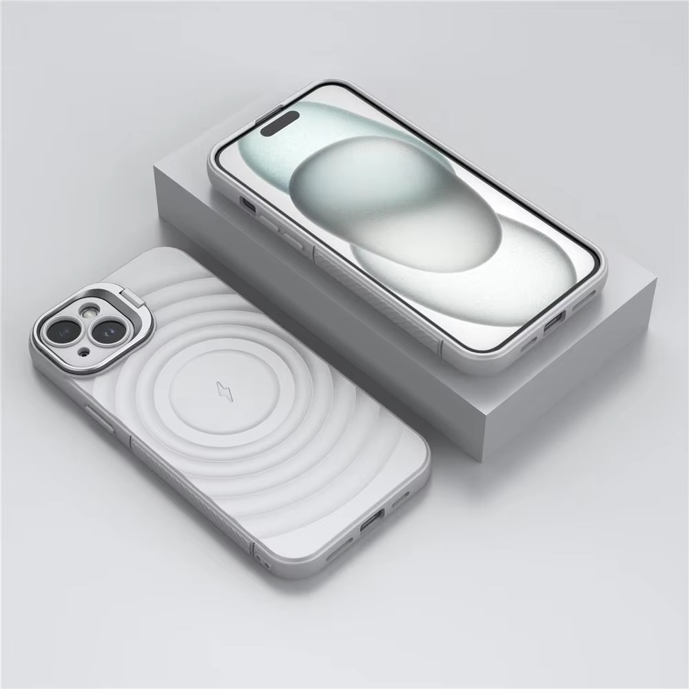 Luxury Magnetic iPhone Case — Adjustable Lens Mount Soft Silicone Cover, Shockproof, Anti-Fingerprint, Anti-Scratch, Dustproof, Non-Slip, Magsafe Compatible