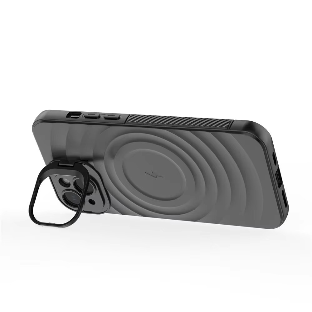 Luxury Magnetic iPhone Case — Adjustable Lens Mount Soft Silicone Cover, Shockproof, Anti-Fingerprint, Anti-Scratch, Dustproof, Non-Slip, Magsafe Compatible