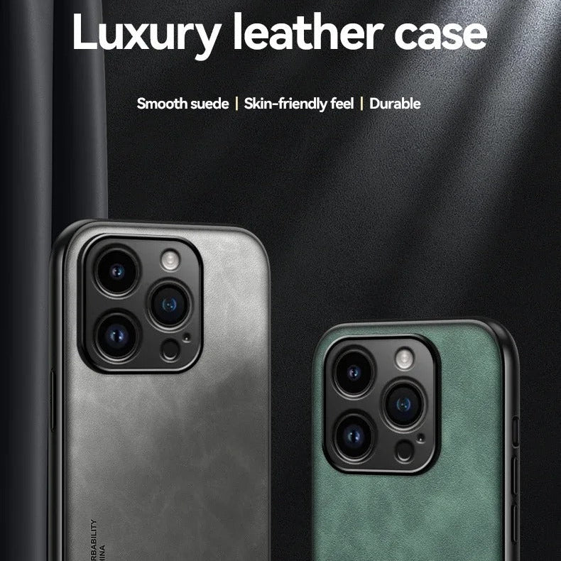 Luxury Magnetic iPhone Case — Car Holder Protective Cover, Anti-Fingerprint, Anti-Scratch, Lightweight Half-Wrapped Coque Fundas