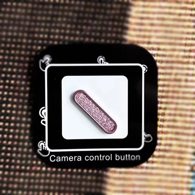 Luxury iPhone Camera Control Button Protector, Diamond Finish Metal Key Cover with Scratch Resistance & Precision Fit
