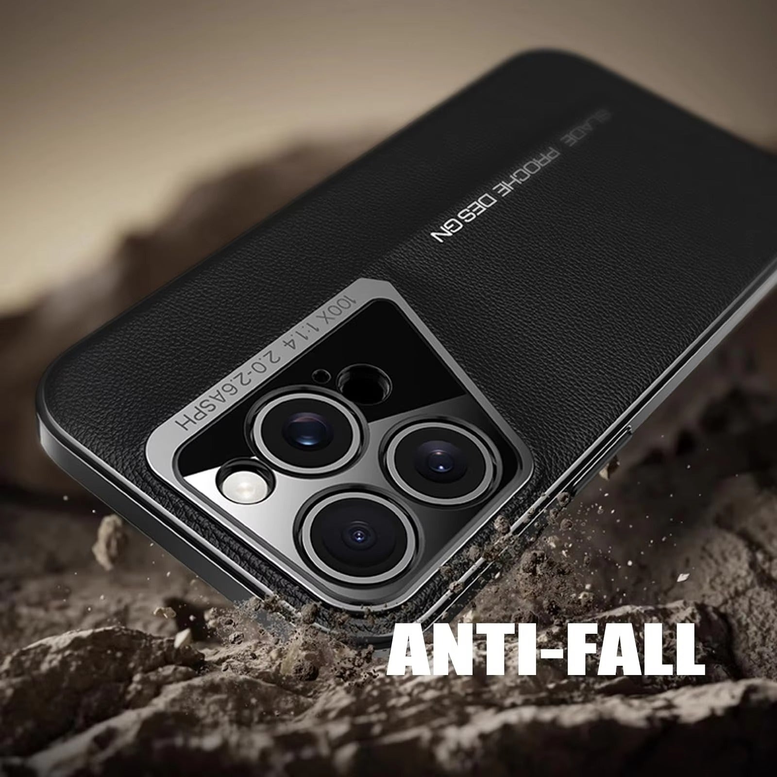 Luxury iPhone Case MagSafe Compatible Camera Lens Protection — Vegan PU Leather Cover, Electroplated Metal Frame, Slim Drop-Proof Business Style