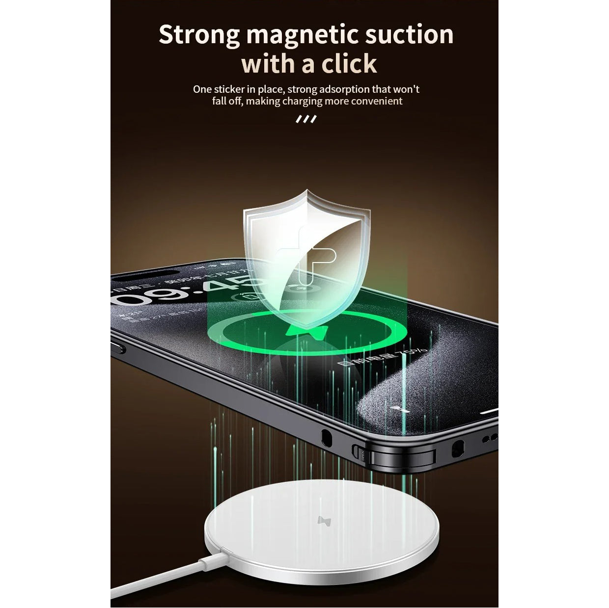 Luxury iPhone Case MagSafe Compatible Leather Back Cover — Aluminum Alloy Metal Frame, Shockproof Design, Magnetic Wireless Charging, Premium Finish