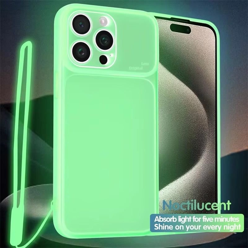 Luxury iPhone Case MagSafe Compatible Luminous Clear Silicone Cover — Night Light Glow Design, Ultra-Thin Shockproof Protection, Camera Lens & Screen Safe