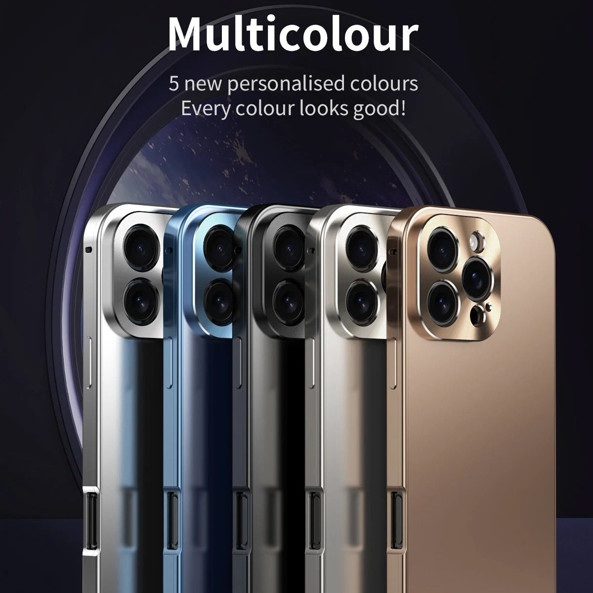 Luxury iPhone Case MagSafe Compatible Shockproof Camera Lens Protection — Matte Titanium Alloy Frame, Magnetic Slim Cover, Anti-Fingerprint, Drop Resistant