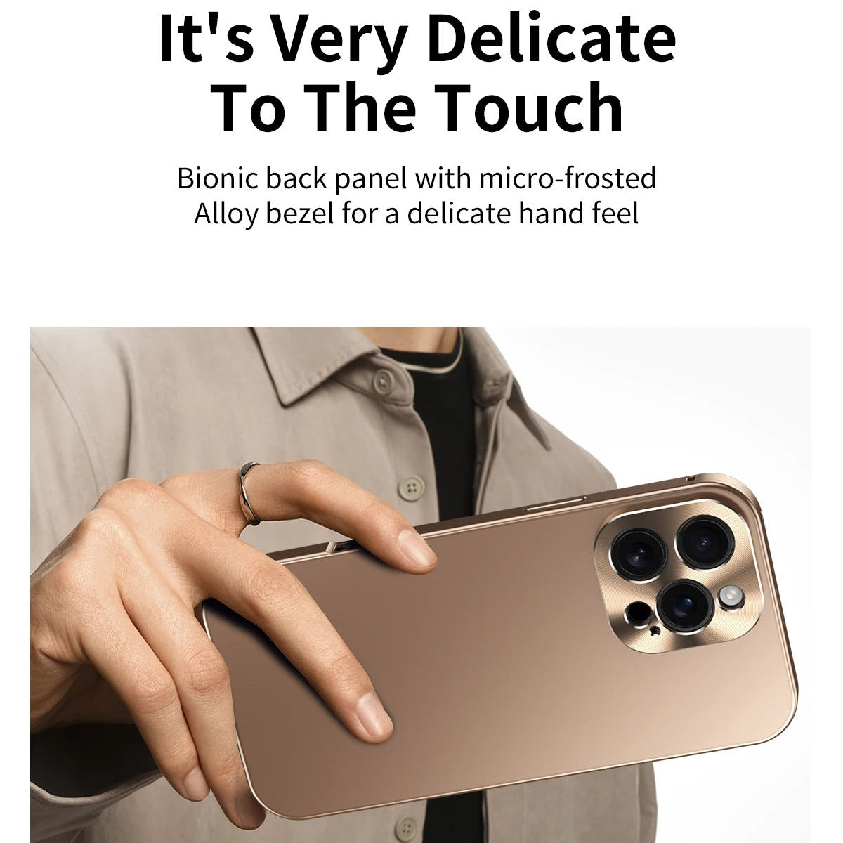 Luxury iPhone Case MagSafe Compatible Shockproof Camera Lens Protection — Matte Titanium Alloy Frame, Magnetic Slim Cover, Anti-Fingerprint, Drop Resistant