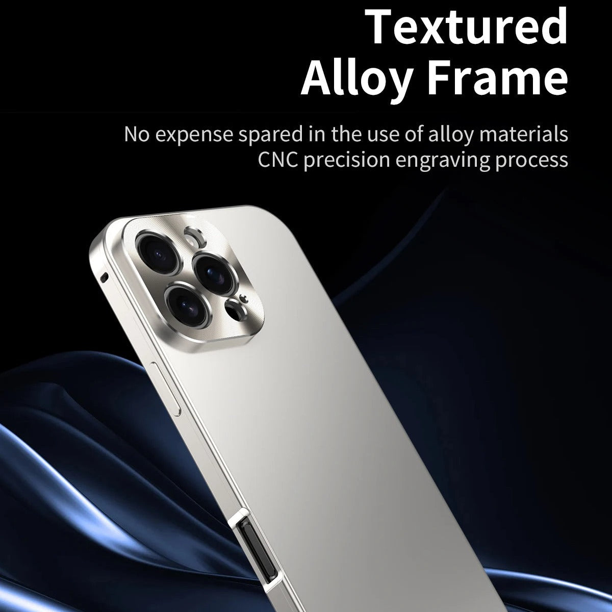 Luxury iPhone Case MagSafe Compatible Shockproof Camera Lens Protection — Matte Titanium Alloy Frame, Magnetic Slim Cover, Anti-Fingerprint, Drop Resistant