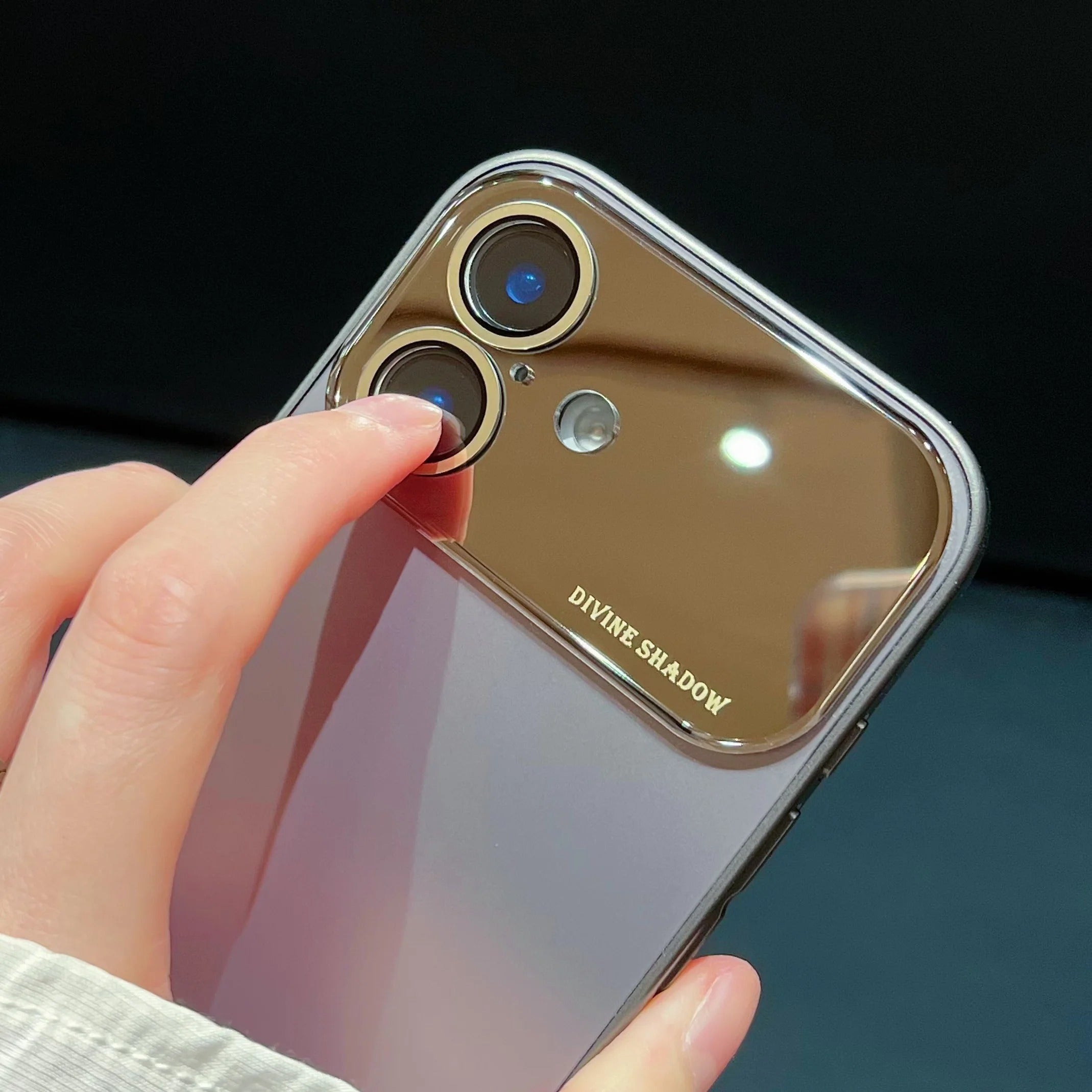 Luxury iPhone Case Slim Shockproof Screen Protection — Large Window Matte Electroplated Cover, Anti-Fingerprint TPU Design, Scratch-Resistant Full Protection