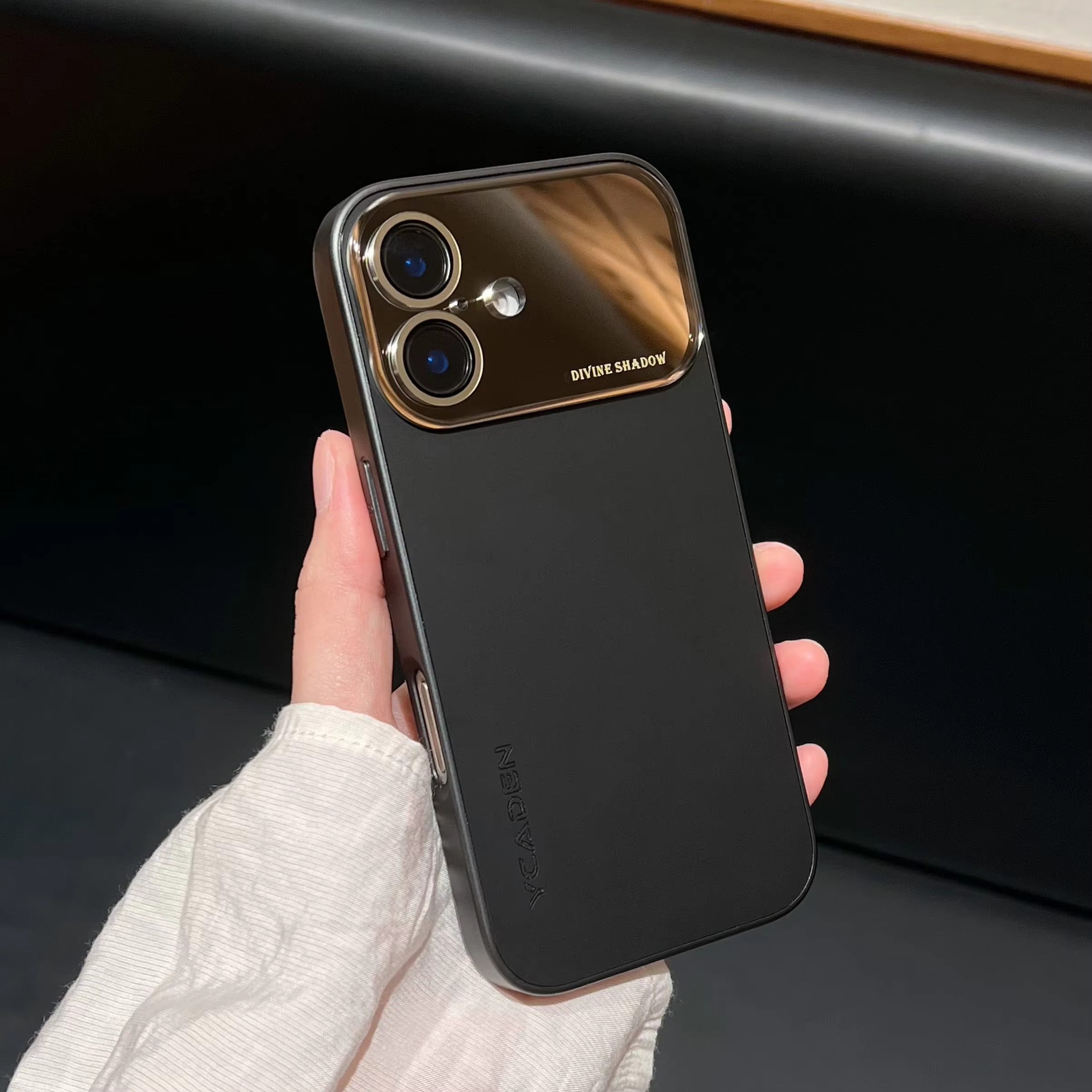 Luxury iPhone Case Slim Shockproof Screen Protection — Large Window Matte Electroplated Cover, Anti-Fingerprint TPU Design, Scratch-Resistant Full Protection