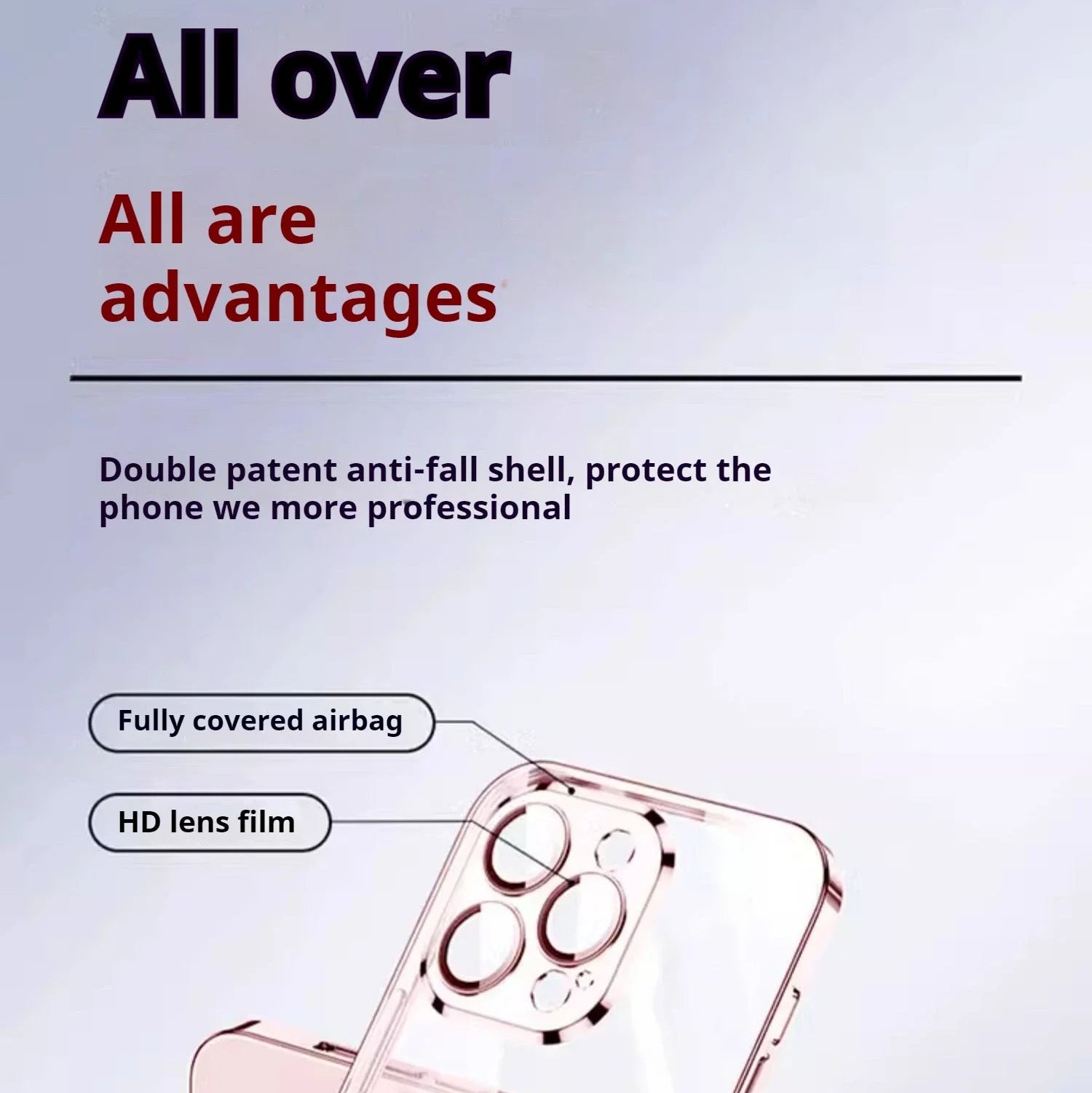 Luxury iPhone Case Transparent Plating Soft TPU Cover — Ultra-Thin Clear Design, HD Camera Lens Protection, Shockproof Anti-Fingerprint Scratch-Resistant Finish