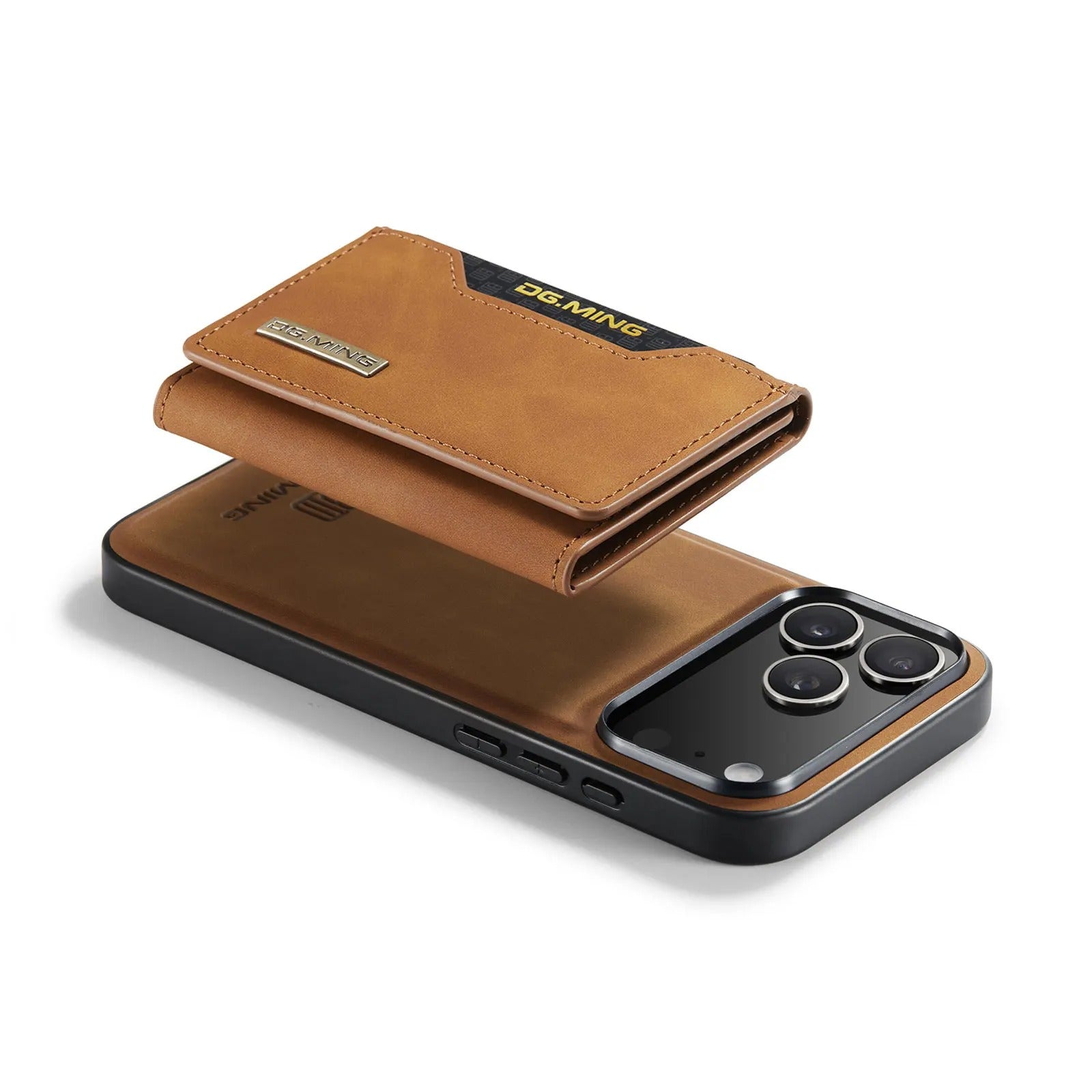 Luxury iPhone Case — 2-in-1 Detachable Magnetic Leather Wallet Cover with Card Slots, Kickstand Function & Protective Full-Body Design