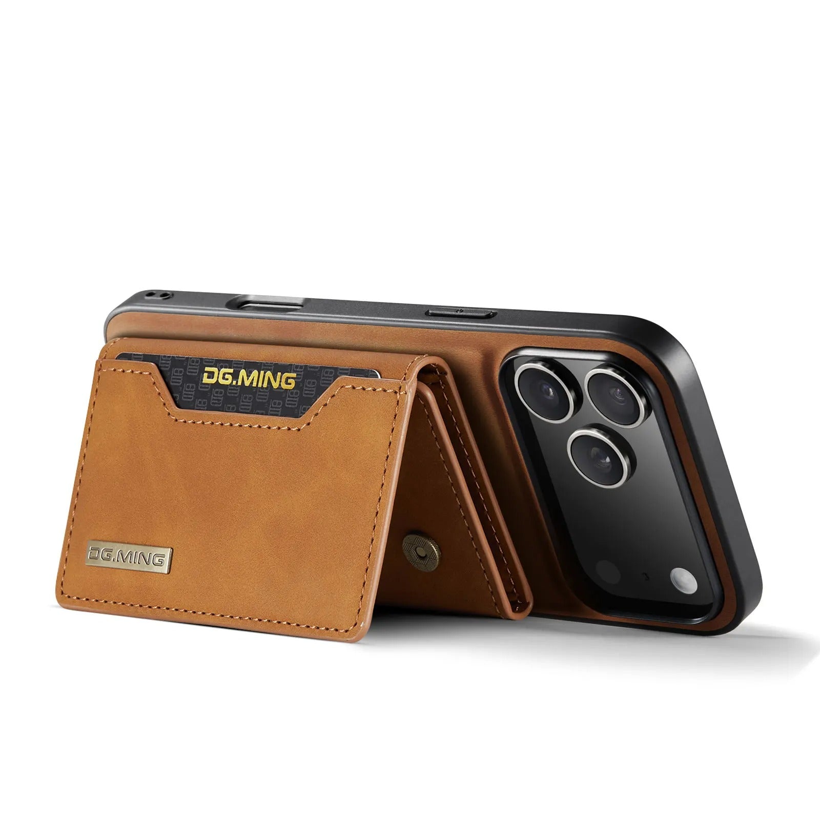 Luxury iPhone Case — 2-in-1 Detachable Magnetic Leather Wallet Cover with Card Slots, Kickstand Function & Protective Full-Body Design