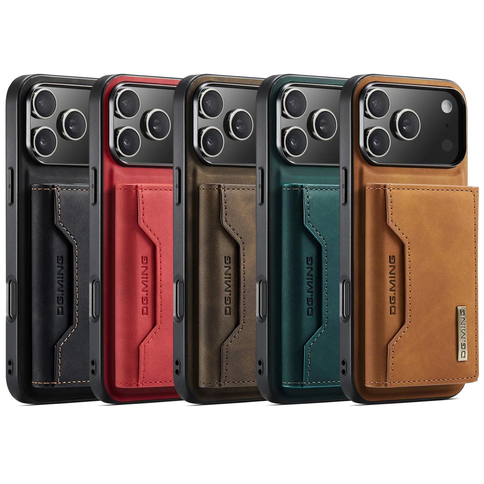 Luxury iPhone Case — 2-in-1 Detachable Magnetic Leather Wallet Cover with Card Slots, Kickstand Function & Protective Full-Body Design