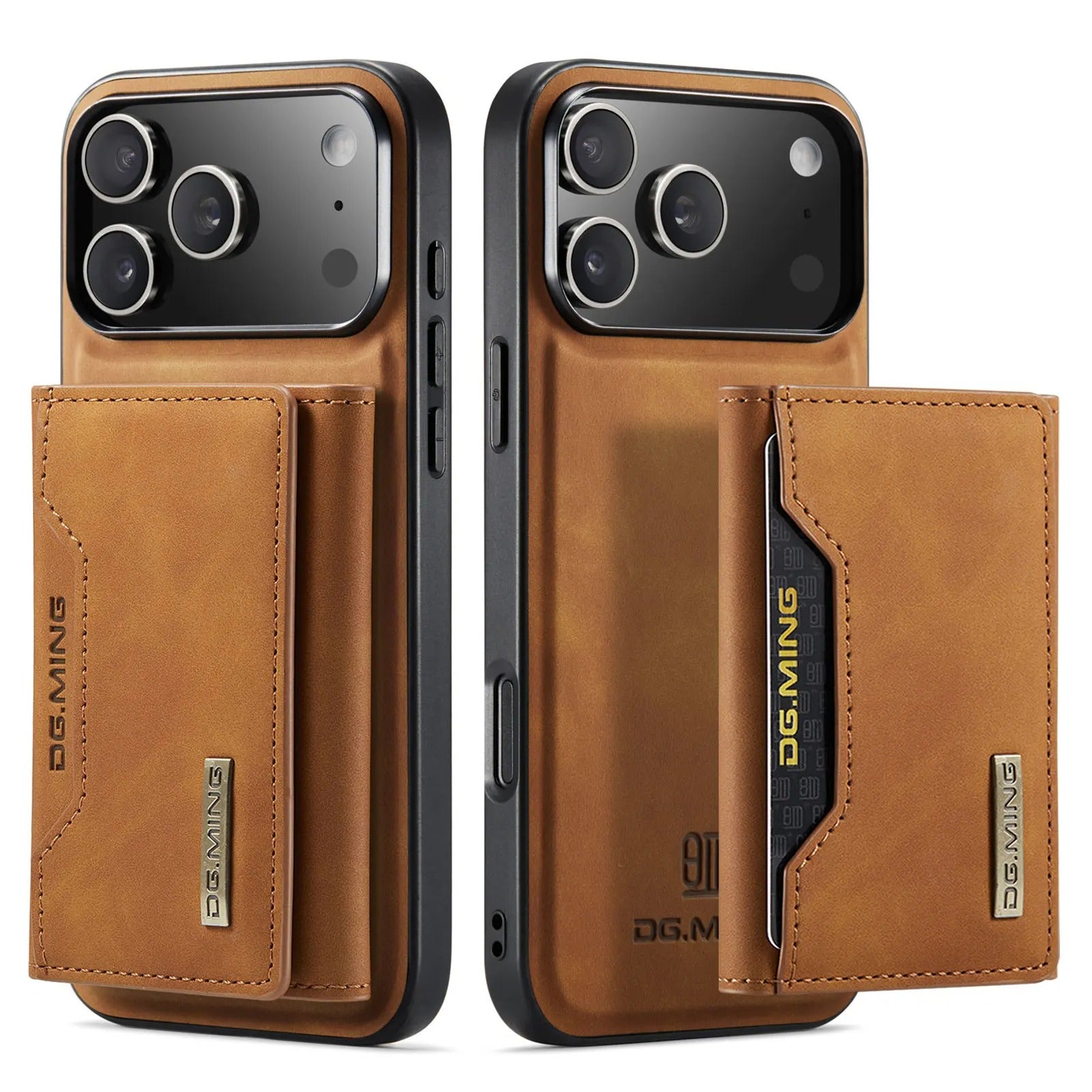 Luxury iPhone Case — 2-in-1 Detachable Magnetic Leather Wallet Cover with Card Slots, Kickstand Function & Protective Full-Body Design