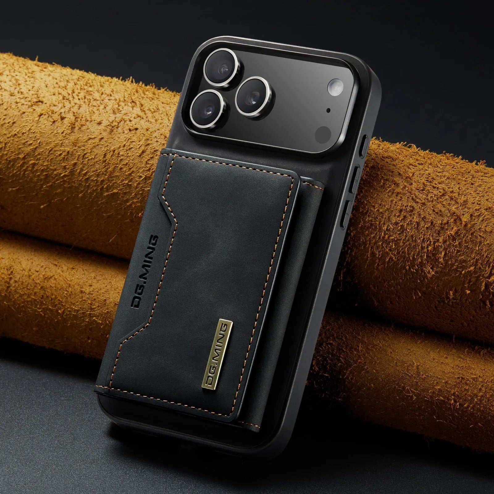 Luxury iPhone Case — 2-in-1 Detachable Magnetic Leather Wallet Cover with Card Slots, Kickstand Function & Protective Full-Body Design